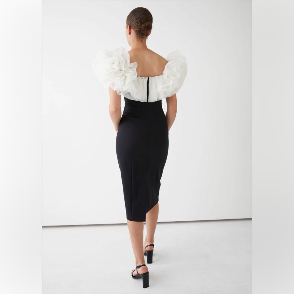 & Other Stories Off Shoulder Tulle Midi Dress. New with tag. Size US8. - Picture 2 of 7